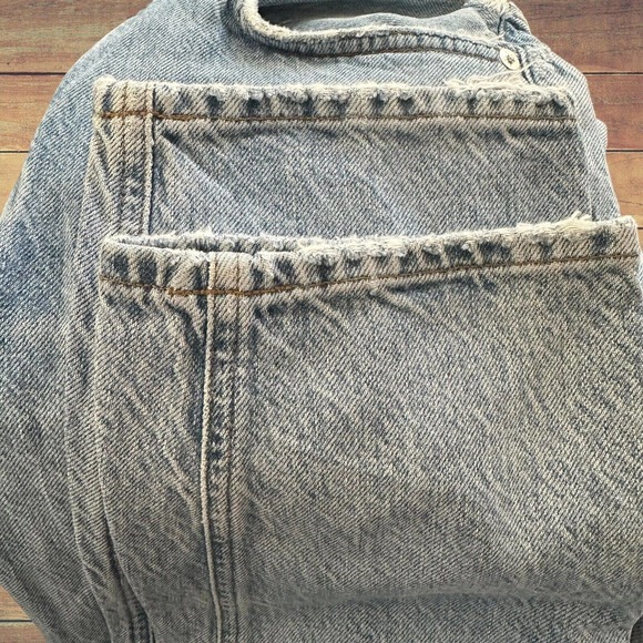 AGOLDE Jamie Jeans Distressed Sz 28 Button Fly Organic Cotton A045-1139‎ - Picture 13 of 15